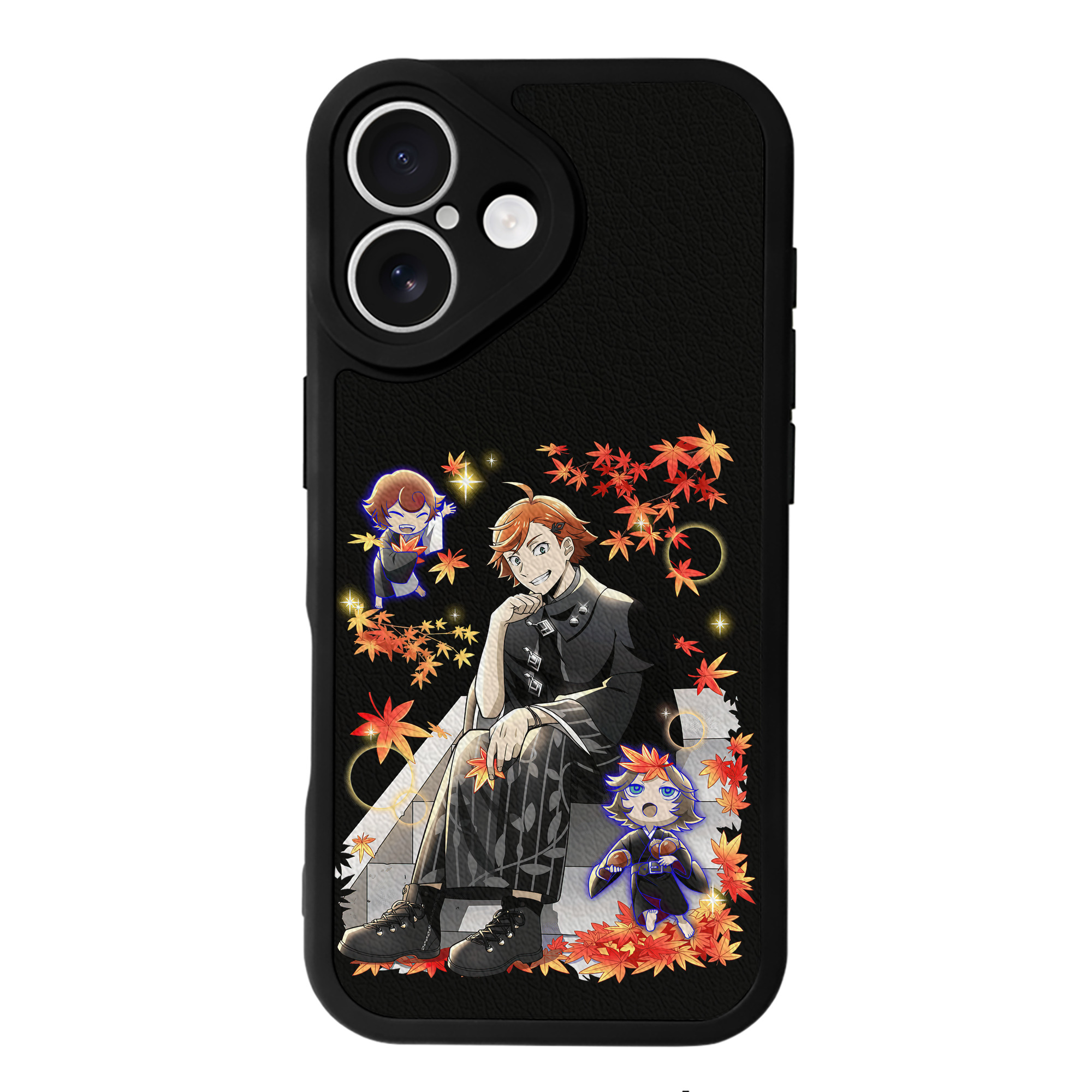 （画像用） 文豪ストレイドッグス Bungo Stray Dogs 【iPhone 16シリーズ対応】シリコンスマホケース（レザー調） 材質：シリコン